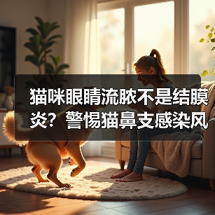 猫咪眼睛流脓不是结膜炎？警惕猫鼻支感染风险