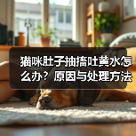 猫咪肚子抽搐吐黄水怎么办?原因与处理方法解析(图3) 猫咪肚子抽搐吐黄水怎么办?原因与处理方法解析(图3)