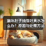 猫咪肚子抽搐吐黄水怎么办?原因与处理方法解析(图2) 猫咪肚子抽搐吐黄水怎么办?原因与处理方法解析(图2)