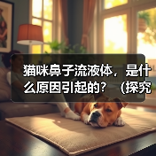 猫咪鼻子流液体,是什么原因引起的?(探究猫咪鼻子流液体的病因与治疗方法)(图4) 猫咪鼻子流液体,是什么原因引起的?(探究猫咪鼻子流液体的病因与治疗方法)(图4)