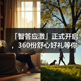「智答应激」正式开启，360份舒心好礼等你赢！（图1）