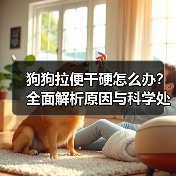 狗狗拉便干硬怎么办？全面解析原因与科学处理方法（图3）