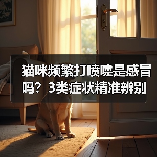 猫咪频繁打喷嚏是感冒吗？3类症状精准辨别（图3）