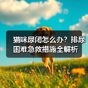 猫咪尿闭怎么办?排尿困难急救措施全解析(图1) 猫咪尿闭怎么办?排尿困难急救措施全解析(图1)