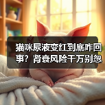 猫咪尿液变红到底咋回事？肾衰风险千万别忽视！