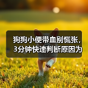 狗狗小便带血别慌张,3分钟快速判断原因为何?(图1) 狗狗小便带血别慌张,3分钟快速判断原因为何?(图1)