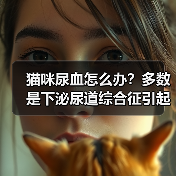 猫咪尿血怎么办？多数是下泌尿道综合征引起的