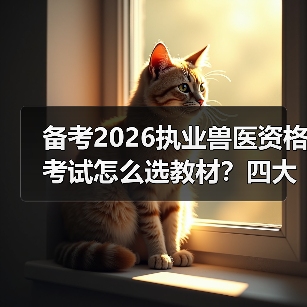 备考2026执业兽医资格考试怎么选教材？四大系列全面覆盖考点，优惠包邮助力高效备考！