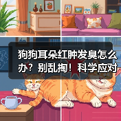 狗狗耳朵红肿发臭怎么办?别乱掏!科学应对指南(图2) 狗狗耳朵红肿发臭怎么办?别乱掏!科学应对指南(图2)