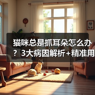 猫咪总是抓耳朵怎么办?3大病因解析+精准用药指南(图4) 猫咪总是抓耳朵怎么办?3大病因解析+精准用药指南(图4)