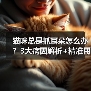 猫咪总是抓耳朵怎么办?3大病因解析+精准用药指南(图3) 猫咪总是抓耳朵怎么办?3大病因解析+精准用药指南(图3)