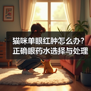 猫咪单眼红肿怎么办?正确眼药水选择与处理方法(图1) 猫咪单眼红肿怎么办?正确眼药水选择与处理方法(图1)