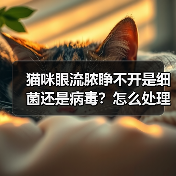猫咪眼流脓睁不开是细菌还是病毒?怎么处理最有效?(图1) 猫咪眼流脓睁不开是细菌还是病毒?怎么处理最有效?(图1)