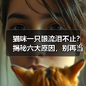 猫咪一只眼流泪不止?揭秘六大原因,别再当冤种!(图4) 猫咪一只眼流泪不止?揭秘六大原因,别再当冤种!(图4)