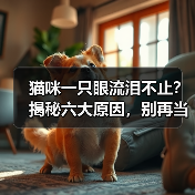 猫咪一只眼流泪不止?揭秘六大原因,别再当冤种!(图3) 猫咪一只眼流泪不止?揭秘六大原因,别再当冤种!(图3)
