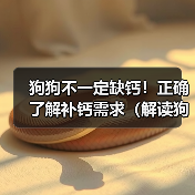 狗狗不一定缺钙!正确了解补钙需求(解读狗狗的补钙迷思与正确的饮食安排)(图1) 狗狗不一定缺钙!正确了解补钙需求(解读狗狗的补钙迷思与正确的饮食安排)(图1)