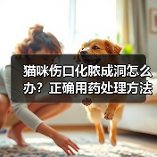 猫咪伤口化脓成洞怎么办?正确用药处理方法(图4) 猫咪伤口化脓成洞怎么办?正确用药处理方法(图4)