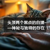 头顶两个黑点的白猫——神秘与独特的存在（探索白猫头顶黑点的秘密，解读其与幸运的关联）（图2）