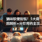 猫咪软便别慌！5大病因解析+分阶用药全攻略