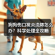 狗狗伤口发炎流脓怎么办？科学处理全攻略（图2）
