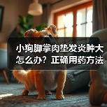 小狗脚掌肉垫发炎肿大怎么办?正确用药方法解析(图1) 小狗脚掌肉垫发炎肿大怎么办?正确用药方法解析(图1)