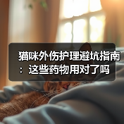 猫咪外伤护理避坑指南:这些药物用对了吗(图3) 猫咪外伤护理避坑指南:这些药物用对了吗(图3)