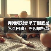 狗狗频繁舔爪子到底是怎么回事?原因解析与处理方法(图2) 狗狗频繁舔爪子到底是怎么回事?原因解析与处理方法(图2)