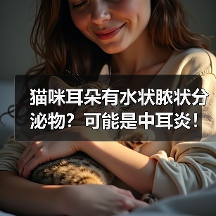 猫咪耳朵有水状脓状分泌物？可能是中耳炎！（图2）