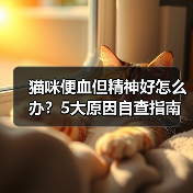 猫咪便血但精神好怎么办？5大原因自查指南（图4）