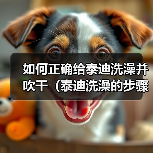 如何正确给泰迪洗澡并吹干（泰迪洗澡的步骤和技巧，让它爱上洗澡）（图3）