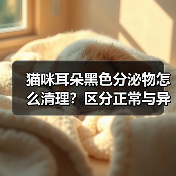 猫咪耳朵黑色分泌物怎么清理？区分正常与异常方法（图3）
