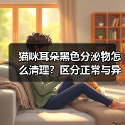 猫咪耳朵黑色分泌物怎么清理？区分正常与异常方法
