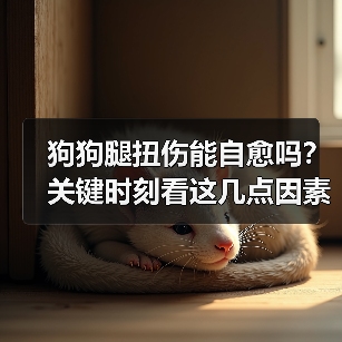 狗狗腿扭伤能自愈吗？关键时刻看这几点因素（图2）