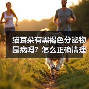 猫耳朵有黑褐色分泌物是病吗？怎么正确清理？（图4）