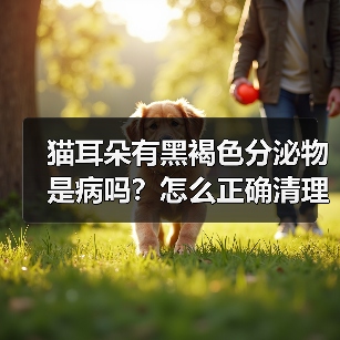 猫耳朵有黑褐色分泌物是病吗？怎么正确清理？（图2）