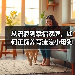 从流浪到幸福家庭，如何正确养育流浪小母狗（解救一只流浪小母狗，改变她的命运，并给予她温暖和关爱）