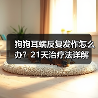 狗狗耳螨反复发作怎么办？21天治疗法详解
