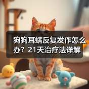 狗狗耳螨反复发作怎么办？21天治疗法详解（图2）