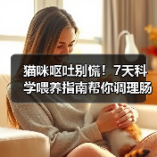 猫咪呕吐别慌！7天科学喂养指南帮你调理肠胃（图4）