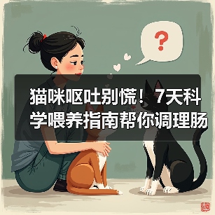 猫咪呕吐别慌！7天科学喂养指南帮你调理肠胃