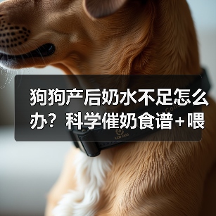 狗狗产后奶水不足怎么办？科学催奶食谱+喂养全攻略