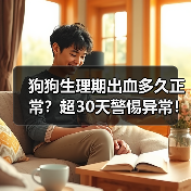 狗狗生理期出血多久正常？超30天警惕异常！（图2）