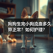 狗狗生完小狗流血多久算正常？如何护理？（图2）
