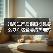 狗狗生产后很脏很臭怎么办？这些清洁护理妙招赶紧收藏！（图2）