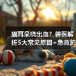 猫耳朵挠出血？兽医解析5大常见原因+急救护理指南（图4）