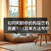 如何判断你的狗是否有跳蚤？（简单方法帮你发现并解决狗身上的跳蚤问题）