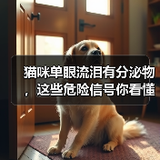 猫咪单眼流泪有分泌物，这些危险信号你看懂了吗？（图1）