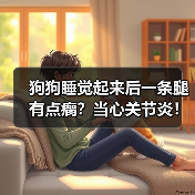 狗狗睡觉起来后一条腿有点瘸?当心关节炎!(图1) 狗狗睡觉起来后一条腿有点瘸?当心关节炎!(图1)