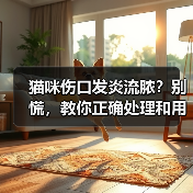 猫咪伤口发炎流脓？别慌，教你正确处理和用药（图1）