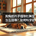 狗狗的爪子缝隙红肿是怎么回事?如何科学处理?(图4) 狗狗的爪子缝隙红肿是怎么回事?如何科学处理?(图4)